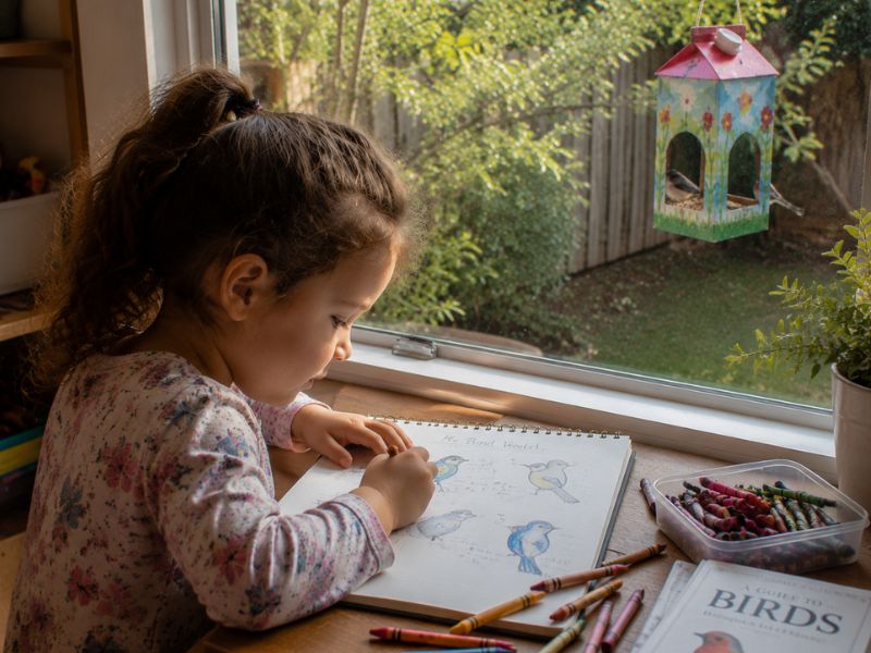 Drawing-by-the-window-with-nature