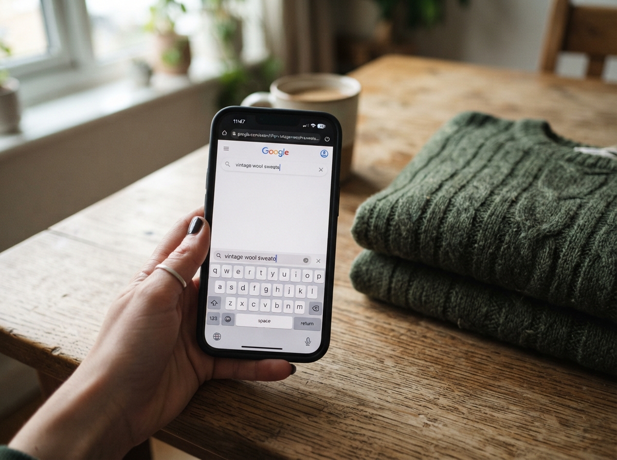 Phone_screen_mid-typing_wooden-thrift-keywords.