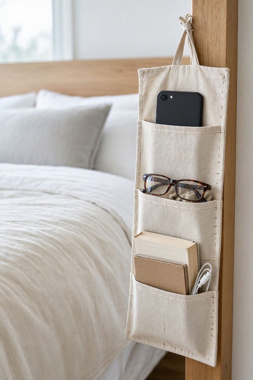 Bedside-Pocket-Organiser-useful-crafts-to-make-and-sell
