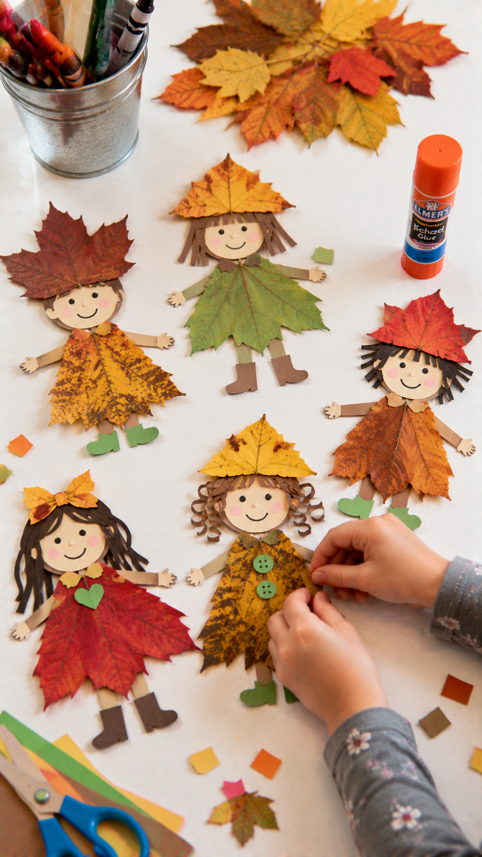 Fall-Leaf-People-Thanksgiving-crafts-for-young-children
