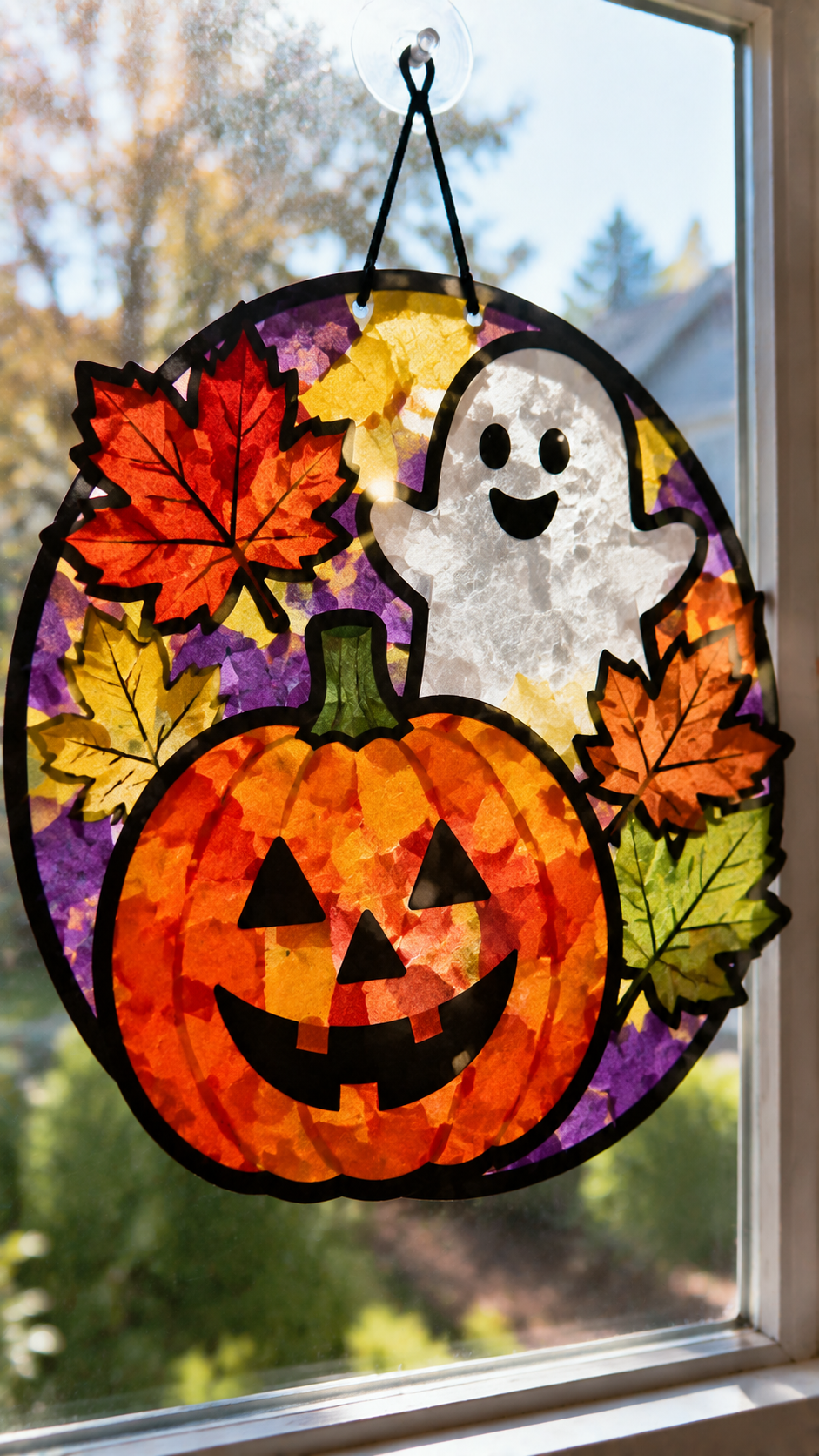 Festive-Halloween-Pumpkin-and-Ghost-Suncatcher