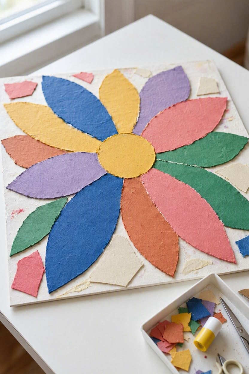 Finished-Mosaic-Wall-Art-crafts-for-seniors-in-bed-or-wheelchairs.