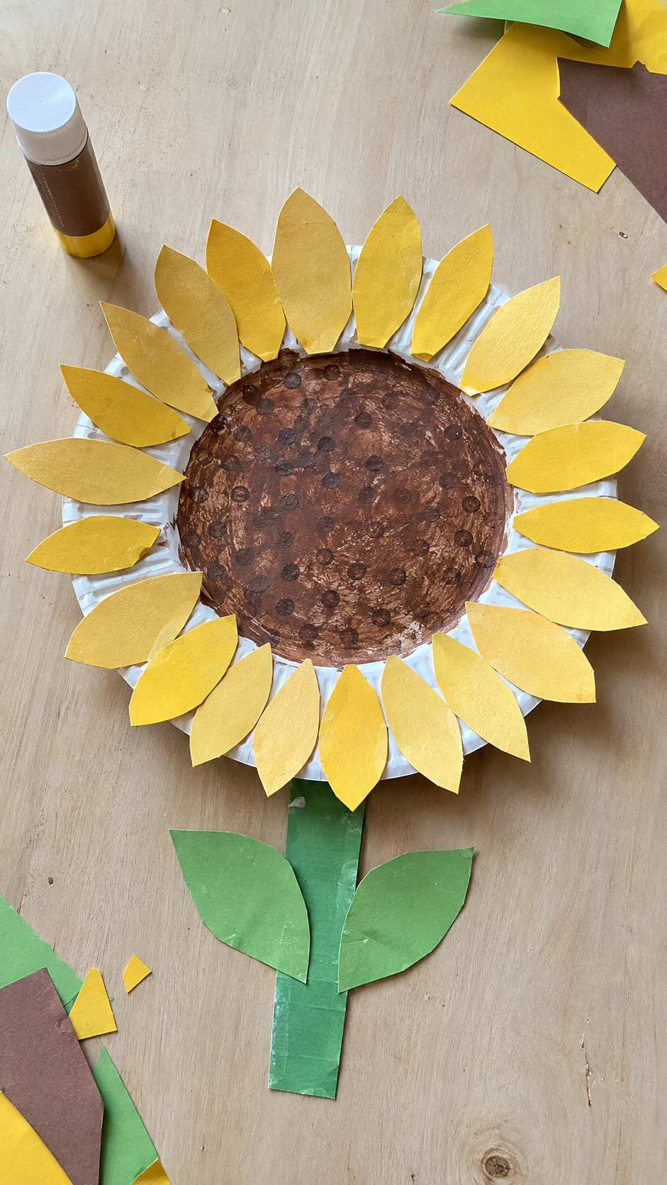 Handmade-Paper-Plate-Sunflower-Craft