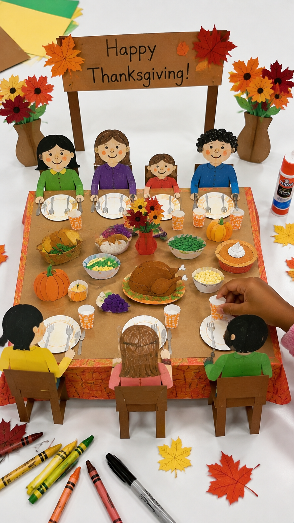 Handmade-Paper-Thanksgiving-Feast.