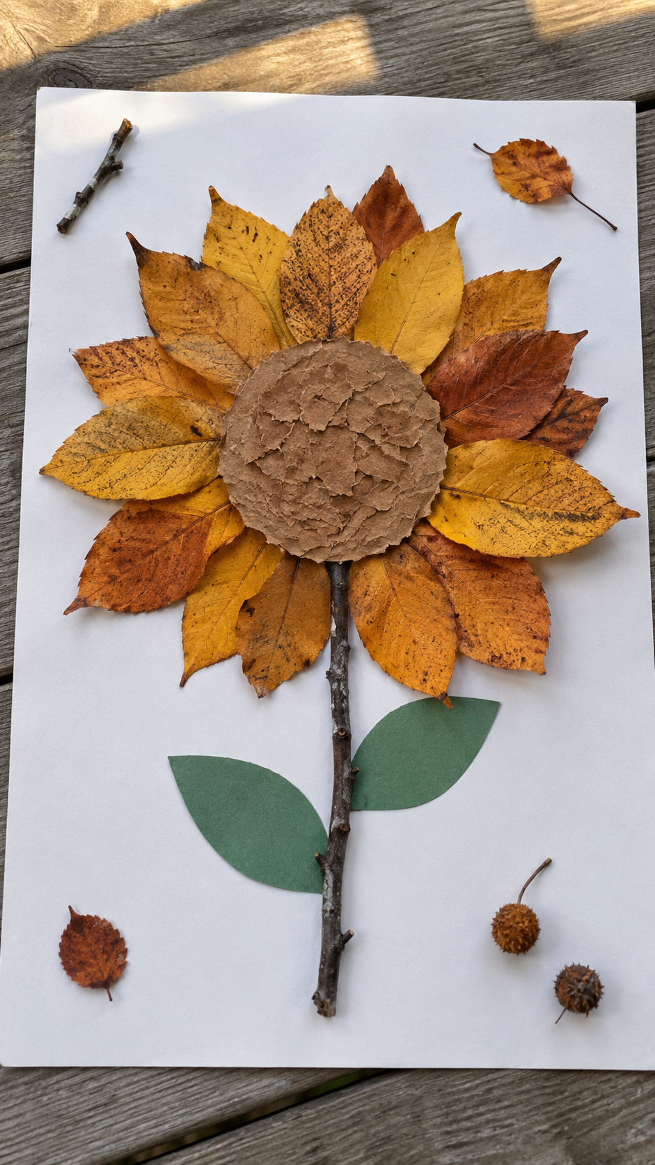 Leaf-Sunflower-crafts-for-kids.