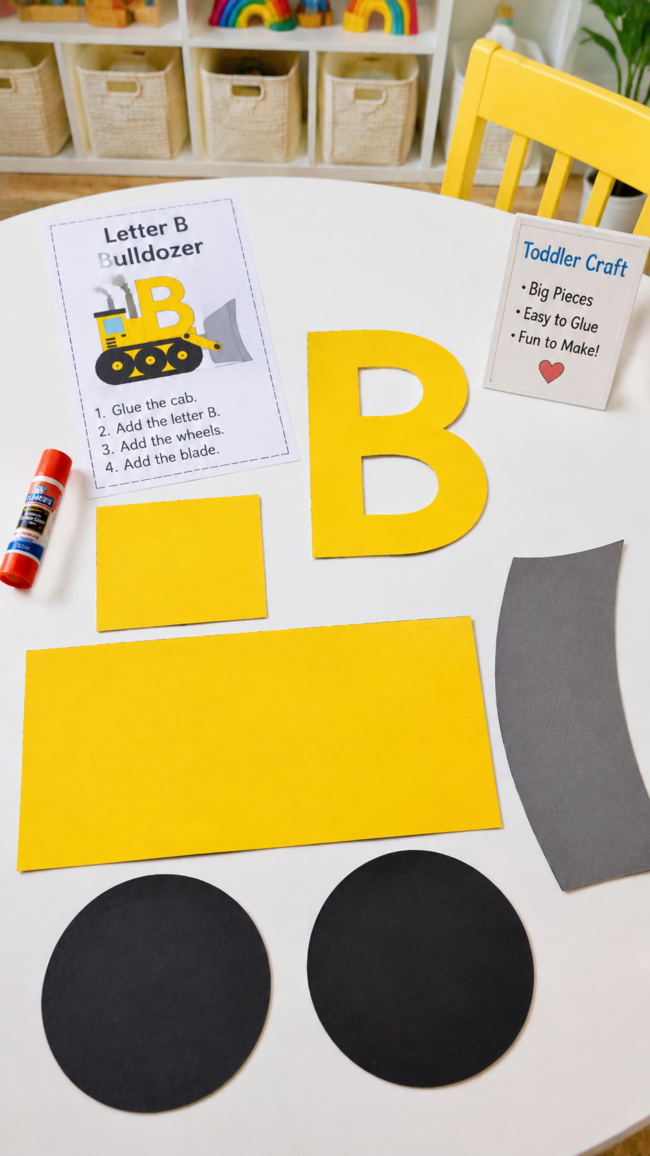 Letter-B-Bulldozer-Craft-Setup.