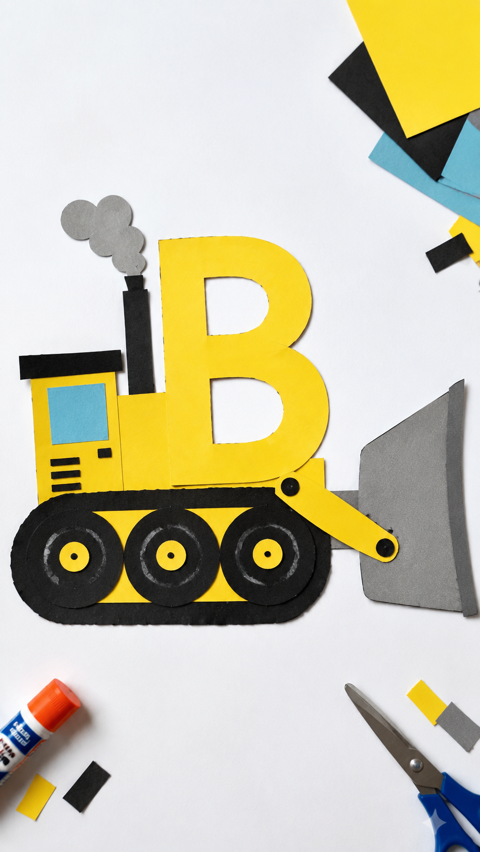 Paper-Bulldozer-Craft-Workshop