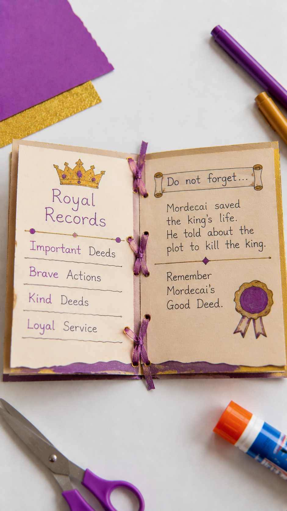 The-Kings-Sleepless-Night-Esther-craft-ideas.