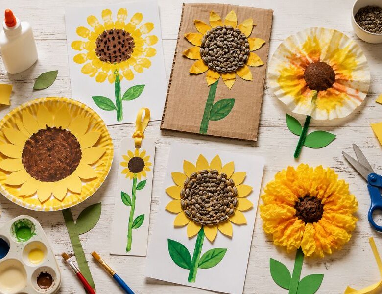 sunflower-crafts-for-kids.