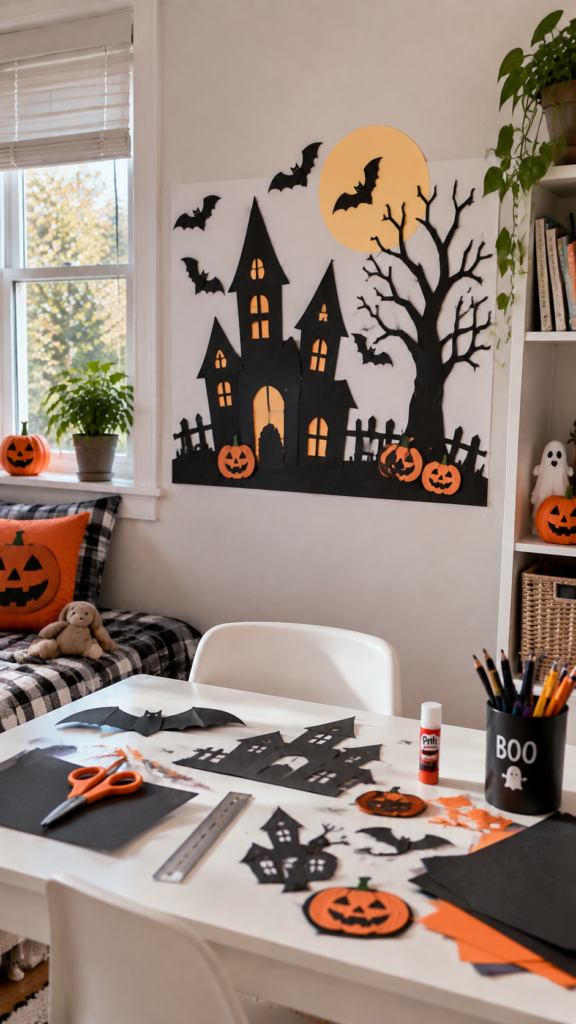 Cozy-Halloween-Craft-Room-Mural