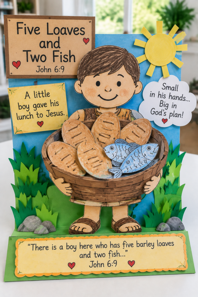 Five-Loaves-Two-Fish-Craft-for-kids