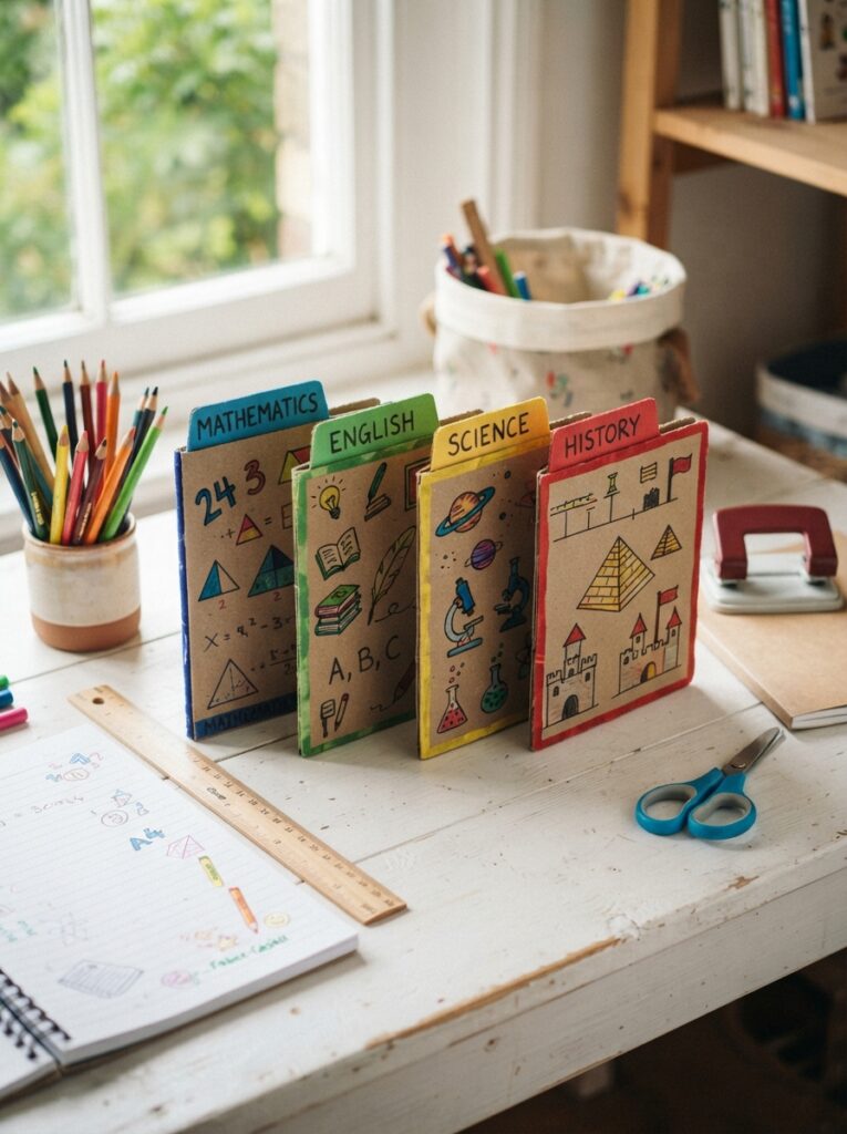 Handmade_notebook_subject_dividers