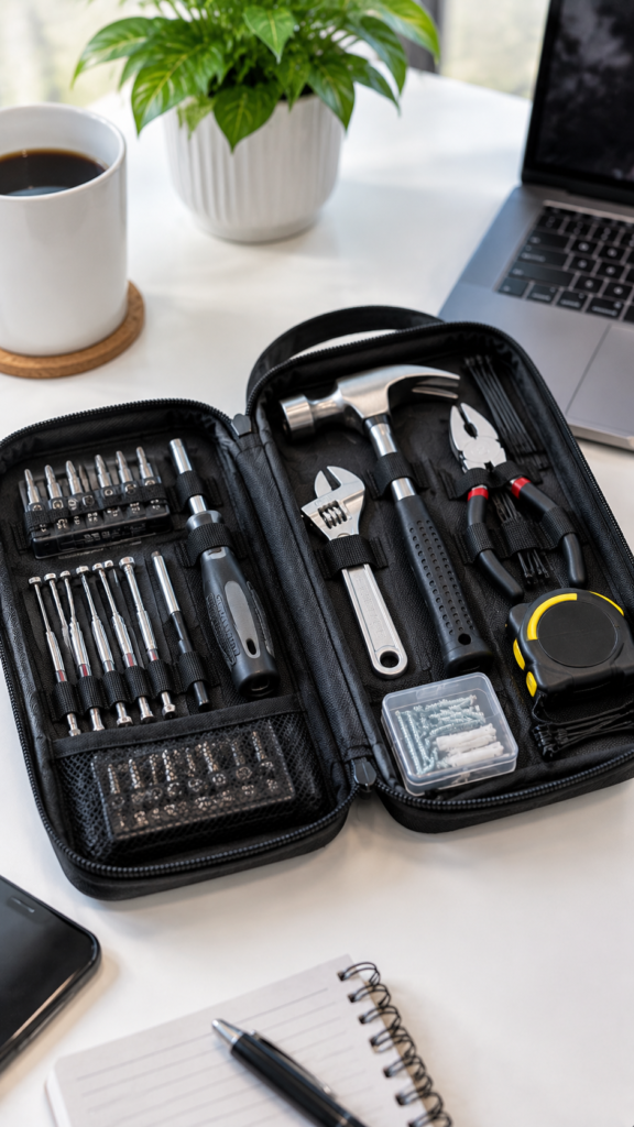 Organized-Black-Tool-Kit-corporate-Secret-Santa-gifts.