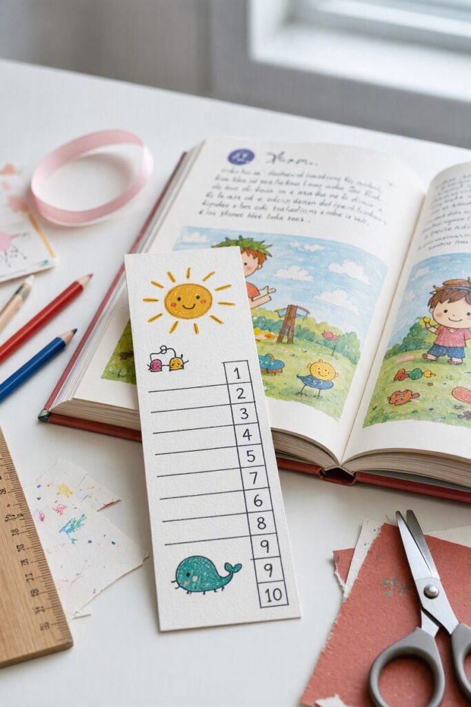 Reading-Tracker-Bookmark-back-to-school-crafts.