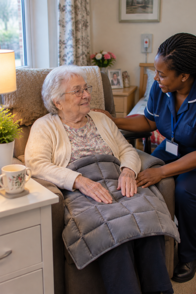 Weighted-Lap-Pad-Christmas-gifts-for-someone-in-a-nursing-home