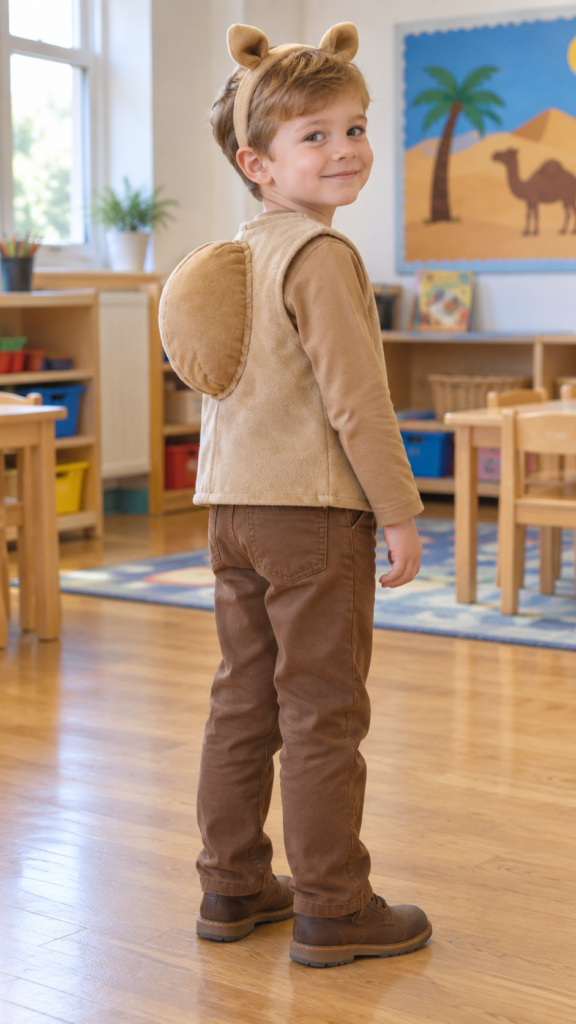 Child-in-Handmade-Camel-Costume