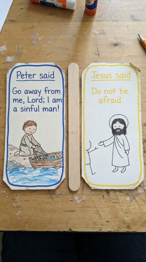 Creating_Bible_story_paddle_craft
