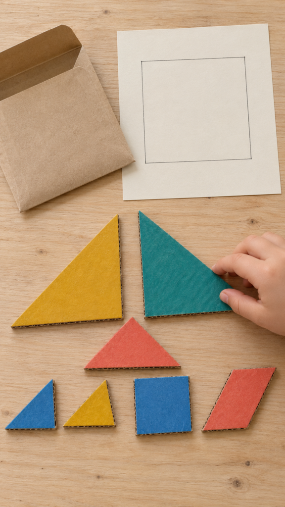 Handmade-tangram-puzzle-in-progress.