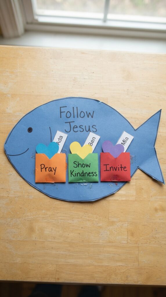 Making_paper_fish_craft_pocket.