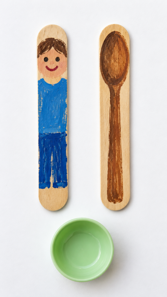 Painted-figure-and-spoon-craft-sticks-ten-commandments-crafts-for-kids